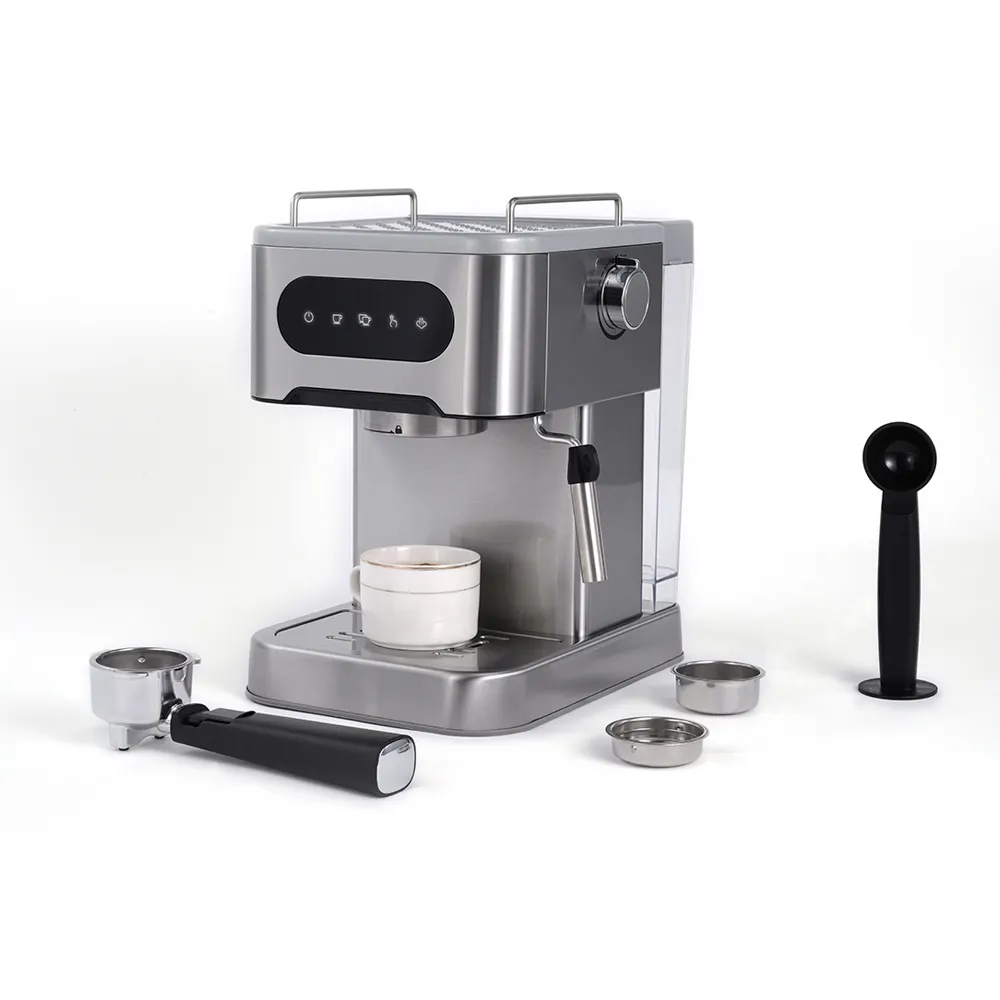 เครื่องทำกาแฟลาเต้คาปูชิโน่20บาร์ตัวกรอง2ตัวเครื่องทำกาแฟเอสเปรสโซเชิงพาณิชย์สำหรับธุรกิจใน1.2L
