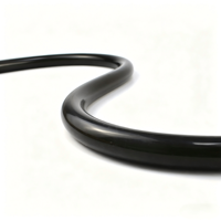 Tube néon flexible en silicone LED DMX noir 360°, lumières DJ programmables, tube néon D22 pour festivals de musique et raves