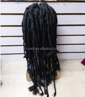 Perruque Dreadlocks pour Hommes, Dreadlocks Rasta, Dreadlocks Hiphop, Perruque Synthétique pour Danse, Perruque Cosplay, Perruque Tressée