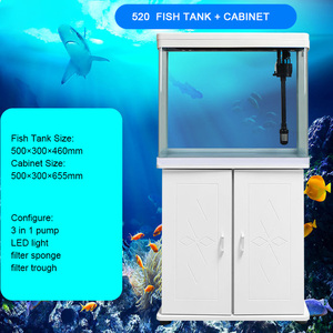 Ofis ev dekorasyon ekolojik peyzaj akvaryum Stand dolabı balık <span class=keywords><strong>tank</strong></span>ı dolapları LED ışık - Product Image 5