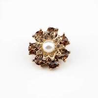 Kancing Ramah Lingkungan Berbentuk Persegi Panjang Bulat dengan Pola Eksklusif, Berbahan Paduan Seng, Berhiaskan Rhinestone, untuk Sweater dan Mantel