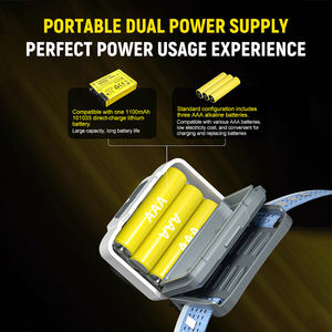 Налобный фонарь XINSITE для активного отдыха, мощный свет, для ночных пробежек, с длительным временем работы от аккумулятора, многофункциональный, для рыбалки - Product Image 3