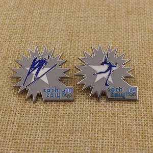 China Factory No Minimum Metal Sports Badge Design Logo Soft Hard Enamel Brooch Badge Custom Enamel Lapel Pins