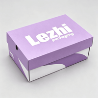 Boîtes de rangement pour chaussures avec impression de logo personnalisée, grande taille, rouge et noir, boîte à chaussures pour baskets