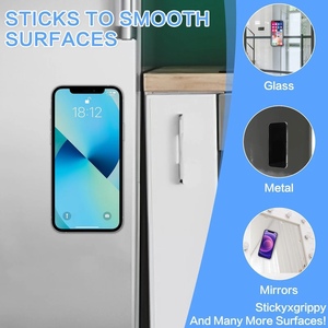 Coque de téléphone portable antidérapante personnalisée en silicone à 24 points d'adhérence, noire, <span class=keywords><strong>simple</strong></span>, avec ventouses, portable, vente en gros - Product Image 4