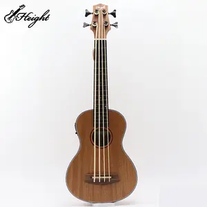 U bass-ukelele Deadwood, conjunto de concierto, resonador de pastilla chino, Amplificador de alambre de trastes, Kit de madera más barato