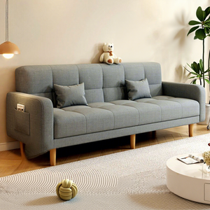 Nouveau Canapé Chenille 2026 avec Cadre en Pin, pour Petit Appartement, Salon, Style Simple et Moderne, Trois <span class=keywords><strong>Places</strong></span>, <span class=keywords><strong>Pliant</strong></span>, Convertible <span class=keywords><strong>Lit</strong></span>, Idéal pour la Location - Product Image 1