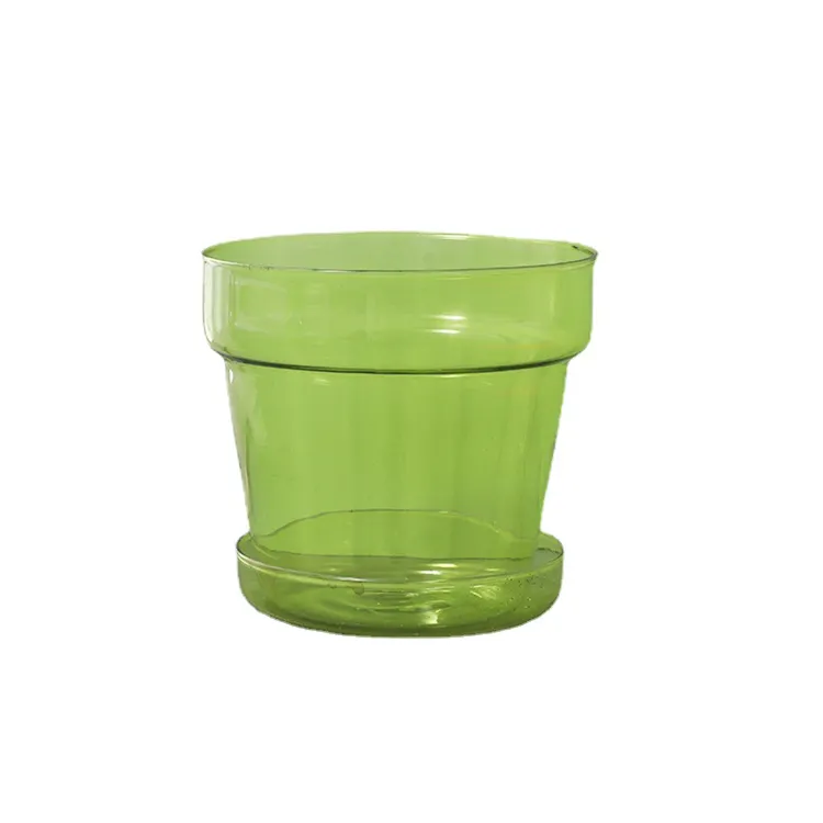 Phong cách Châu Âu Glass Flower Pots màu trong suốt Borosilicate Glass Plant Vase thủy canh hoa sắp xếp thủy tinh trang trí