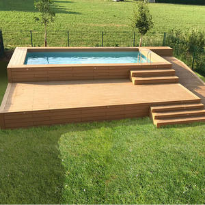 Personalizado Wpc pequeño patio trasero jardín Patio techo <span class=keywords><strong>terrazas</strong></span> piscina sobre el suelo Piscina al aire libre moderna Piscina - Product Image 1