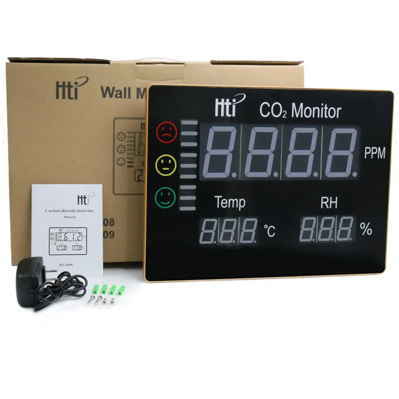 Sensore NDIR Monitor di CO2 per interni di qualità dell'aria esterna/misuratore di CO2/analizzatore di gas co2/rilevatore di gas/analizzatore di gas
