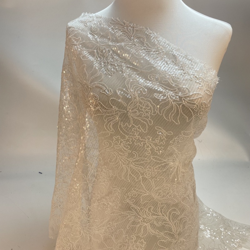 Latest Dubai Luxury Bridal Floral Beaded