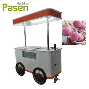 Keranjang es krim listrik Italia keranjang es krim trailer makanan seluler