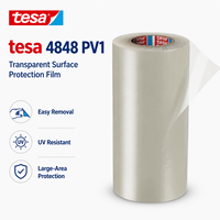 Film de protection de surface transparent tesa 4848 PV1, 0,048 mm, adhésif acrylique à faible adhérence pour verre et plastique automobiles