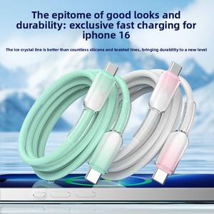 Juego de 3 Cables <span class=keywords><strong>USB</strong></span>-<span class=keywords><strong>C</strong></span> (1M/2M/<span class=keywords><strong>3M</strong></span>) con Conductor de Cobre Puro y Cubierta Trenzada para Carga Rápida/Sincronización de Datos en Múltiples Computadoras - Product Image 6