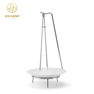 Accessoires de barbecue pour restaurant en gros, support de barbecue suspendu pour aliments, brochettes à viande, métal, acier inoxydable, brochettes à kebab, base, spiedino - Product Image 1