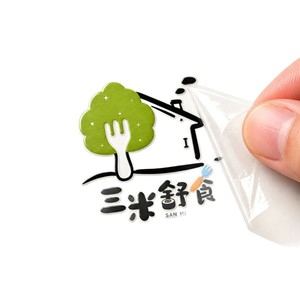 Crystal Label Custom Logo Transfer <b>Sticker</b> Transparent Waterproof Matte Glossy Film Packaging Label - Product Image 1