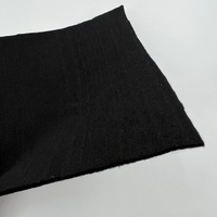 Fabricant de tissu non tissé noir aiguilleté sur mesure et de feutre polyester ignifuge