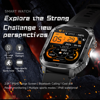 Reloj Inteligente Resistente AK80 para Hombre, Correa de Acero Inoxidable, Resistente al Agua, Llamadas por Bluetooth, Monitor de Actividad Física para Exteriores, Compatible con Teléfonos IOS y Android