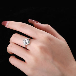 Dylam Bán Chạy Nhẫn Nữ Hợp Thời Trang Nhẫn Dự Tiệc Trang Sức Thời Trang Lấp Lánh Xinh Xắn 925 Bạc Thiết Kế Đám Cưới Sterling Cz - Product Image 2