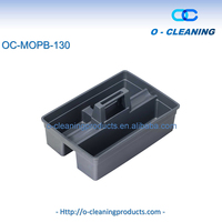 Caddy de transport en plastique durable O-Cleaning avec poignée, support de fournitures de nettoyage portable, panier de rangement pour organisateur d'outils divisés