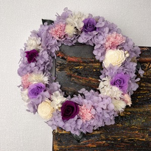 <span class=keywords><strong>Couronne</strong></span> <span class=keywords><strong>d</strong></span>écorative personnalisée de haute qualité en fleurs préservées, style vintage, écologique, diamètre 25 cm, <span class=keywords><strong>pour</strong></span> <span class=keywords><strong>porte</strong></span> <span class=keywords><strong>d</strong></span>'<span class=keywords><strong>entrée</strong></span> - Product Image 1