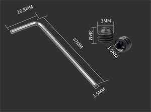 แกนสว่านทองเหลืองขนาดเล็กก้านสูบชัคเพลาเชื่อม775 M8-2/<span class=keywords><strong>2.3</strong></span>/3.17/5มม. แกนเพลาทองเหลืองพร้อมชุดสกรูประแจ - Product Image 3