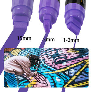 Marqueur acrylique à <span class=keywords><strong>pointe</strong></span> <span class=keywords><strong>feutre</strong></span> Jumbo 10 couleurs 15mm pour peinture sur toile et graffiti - Product Image 3