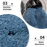 Tapis chinois personnalisés, doux et moelleux, résistants aux taches, adaptés aux animaux domestiques, tapis de bain touffeté à poils longs, paillasson antidérapant uni pour hôtel