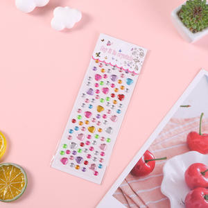 Детские 3D Хрустальные акриловые наклейки маленькая принцесса мультфильм бриллиантовые наклейки с печатью бумажное лицо декоративные для детей - Product Image 2