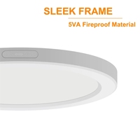 Plafonnier LED moderne certifié Energy Star 15W, 3 températures de couleur réglables (4000K/5000K), pour chambre, couloir, placard
