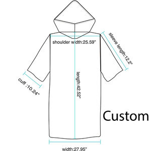 Bath Beach <span class=keywords><strong>Poncho</strong></span> à capuche Serviette Microfibre <span class=keywords><strong>Surf</strong></span> Beach Changing Peignoirs avec boutons - Product Image 2