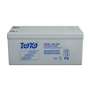 แบตเตอรี่สำรองพลังงานแสงอาทิตย์แบบเจลตะกั่ว-กรด 6GFM250 12V 250Ah สำหรับระบบออฟกริดและไฮบริด กล่อง ABS ระดับ IP65 - Product Image 6