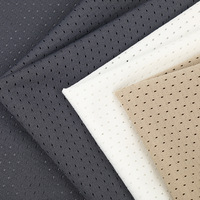 Tissu en fausse fourrure à œillets, tissu en maille mate, 100% polyester, léger, de haute qualité, vêtements de sport, t-shirt respirant, trame