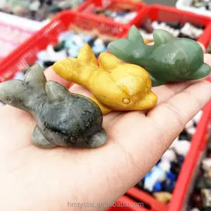 Vente en gros de pierres précieuses, petit dauphin en cristal sculpté, figurine d'animaux en quartz en cristal de guérison