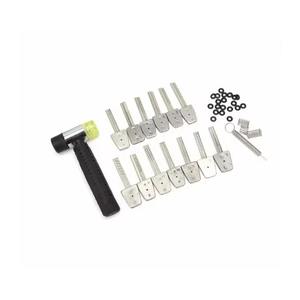 Juego de 13 piezas de martillos y ganzúas de acero inoxidable, herramientas profesionales para cerrajeros, suministros de reparación, herramientas manuales, colores. - Product Image 2