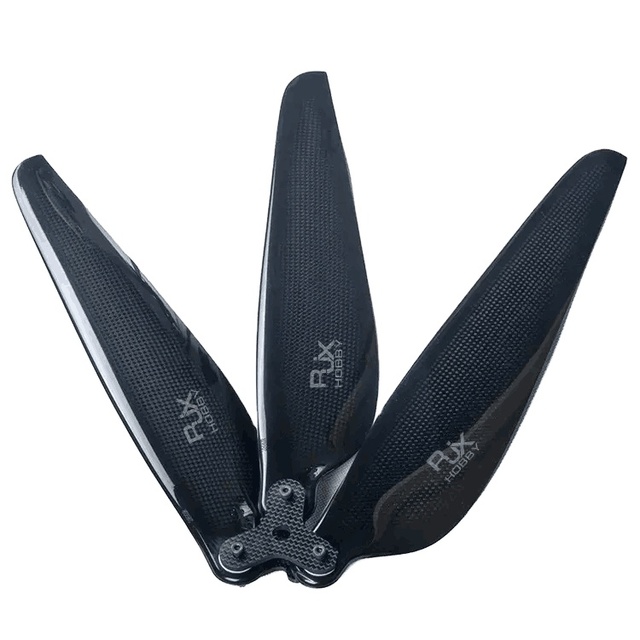 RJX Carbon Fiber 3 BLADE Propeller 28x9.2inch 3K Carbon Fiber Folding Propeller Set CW/CCW RC Big Industrial Drone Agricultura
