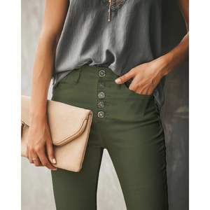 2025 Pantalon Ajusté Moderne Femme Y1 Vert Taille 10 - Product Image 3