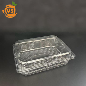 Blíster de plástico transparente OEM, caja de embalaje de alimentos para mascotas, Concha transparente reciclada para contenedores de granja, frutas, verduras, sushi - Product Image 2