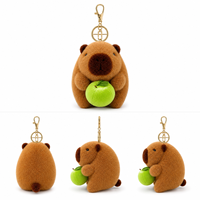 En stock : Jouets en peluche Capybara, porte-clés en peluche, style anime, 4 pouces, moelleux, adorables et câlins, pour machines à griffes de carnaval et jeux d'arcade