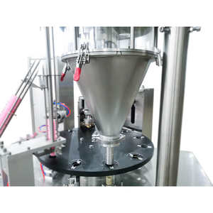 Máquina de llenado y sellado de cápsulas de café con polvo de frutas liofilizadas de perlas de hoja de loto y probióticos, de alta capacidad para subenvasado. - Product Image 2