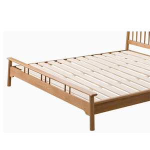 Cama Doble Moderna Minimalista de Madera Maciza para Hotel y Dormitorio, Tamaño Personalizable - Product Image 6