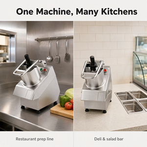 Machine à découper les légumes et les fruits professionnelle, très vendue, pour <span class=keywords><strong>chef</strong></span>, avec fonctions de trancheuse, râpeuse et hachoir - Product Image 4