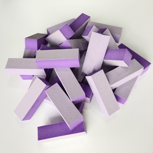 Factory Manufacturer Orange White Purple White 3way Buffer Nail Buffer <strong>Sanding</strong> <strong>Block</strong> - Product Image 2