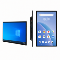 Moniteur tactile industriel 21,5/27/32/43 pouces, écran capacitif, PC tout-en-un, kiosque sans ventilateur, IP65, montage mural, USB, série