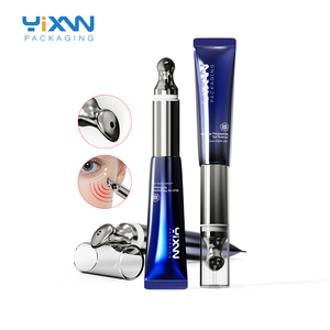 YIXIN 15ml Kosmetik verpackung Augen creme Soft Squeeze ABL Kunststoff tuben Metall applikator Vibrierender elektrischer Massage kopf - Product Image 1