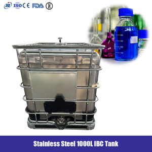 Serbatoio di Stoccaggio IBC in Acciaio Inox 1000L Personalizzabile Conforme FDA EU Rivestimento Antiruggine Coperchio/Valvola per Uso Chimico Industriale - Product Image 1