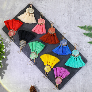 Bohemian Tassel Earrings Women Colorful Alloy <b>Drop</b> Earrings Party Fashion Jewelry 2021 - Product Image 2