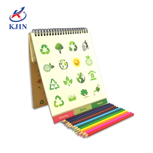 Set di adesivi con libro da colorare <span class=keywords><strong>Eco</strong></span> a spirale in cartone rigido basso MOQ - Product Image 3