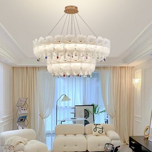French Light Luxury CreamxStyle <strong>Crystal</strong> Chandelier Modern Simple Living Room Main Gr - Product Image 2