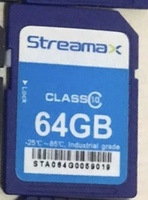 Carte mémoire numérique SD industrielle haute performance 64 Go Cartes mémoire en stock MLC à large température
